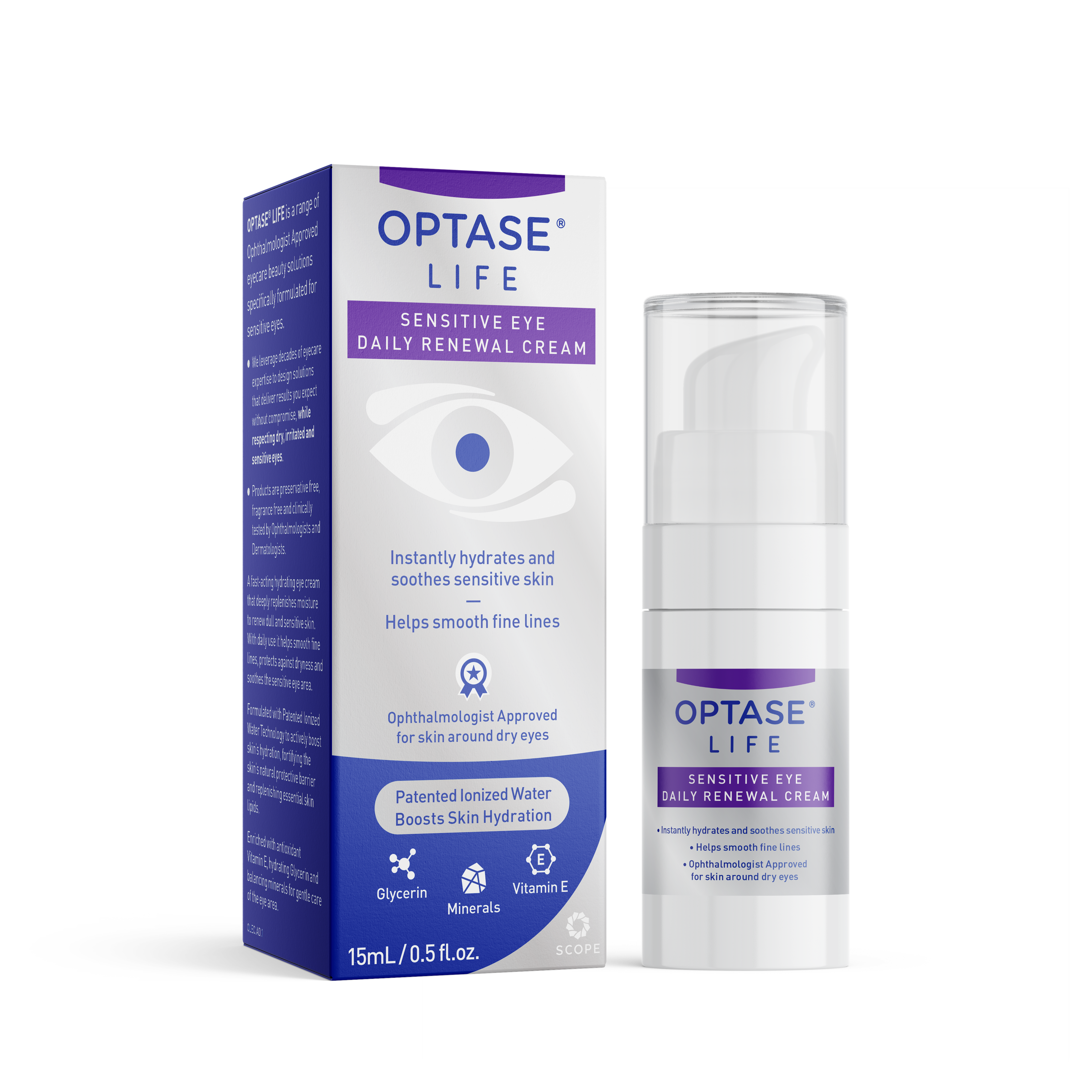 Optase Life Sensitive Eye Daily Renewal Cream