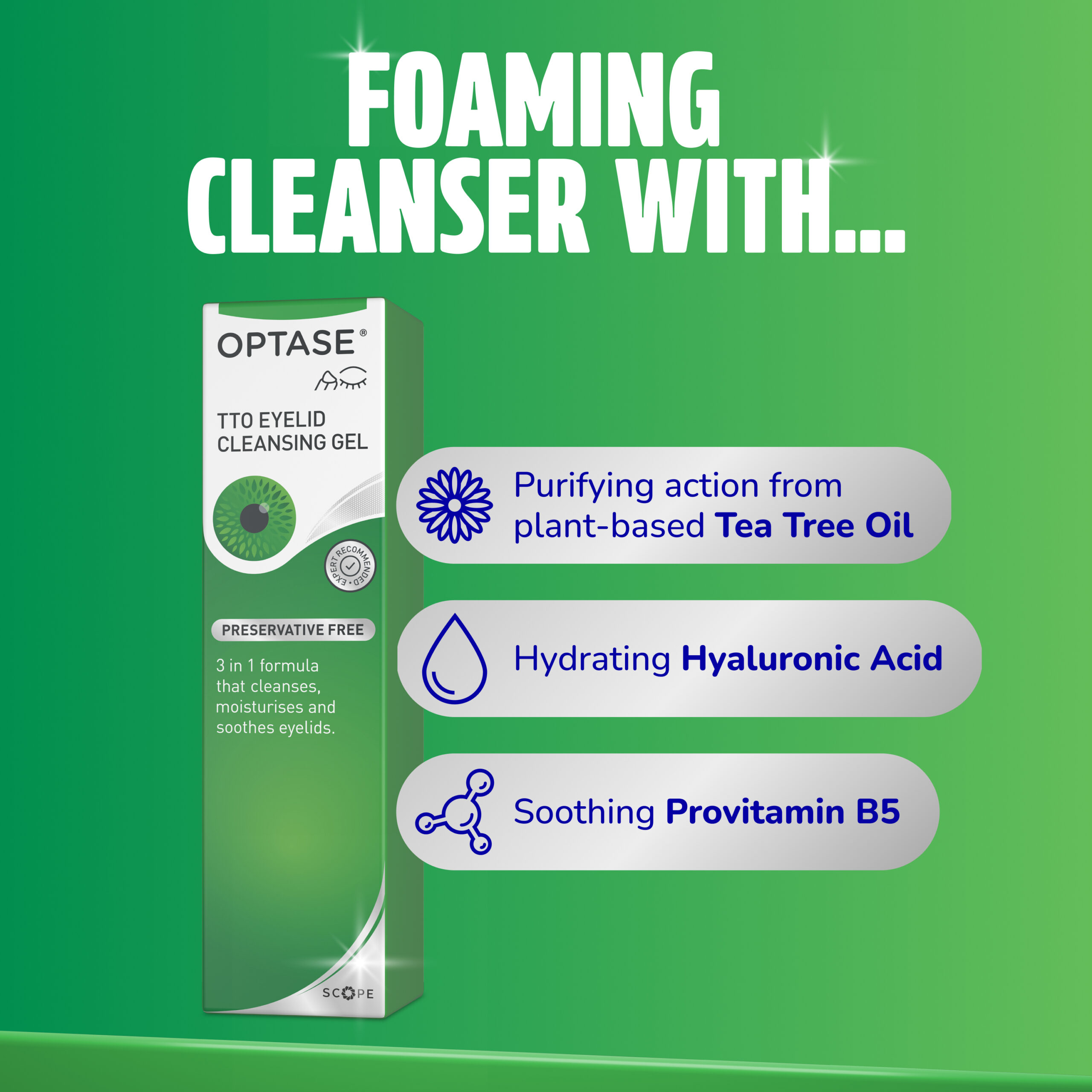 Optase Tea Tree Oil Eyelid Cleansing Gel