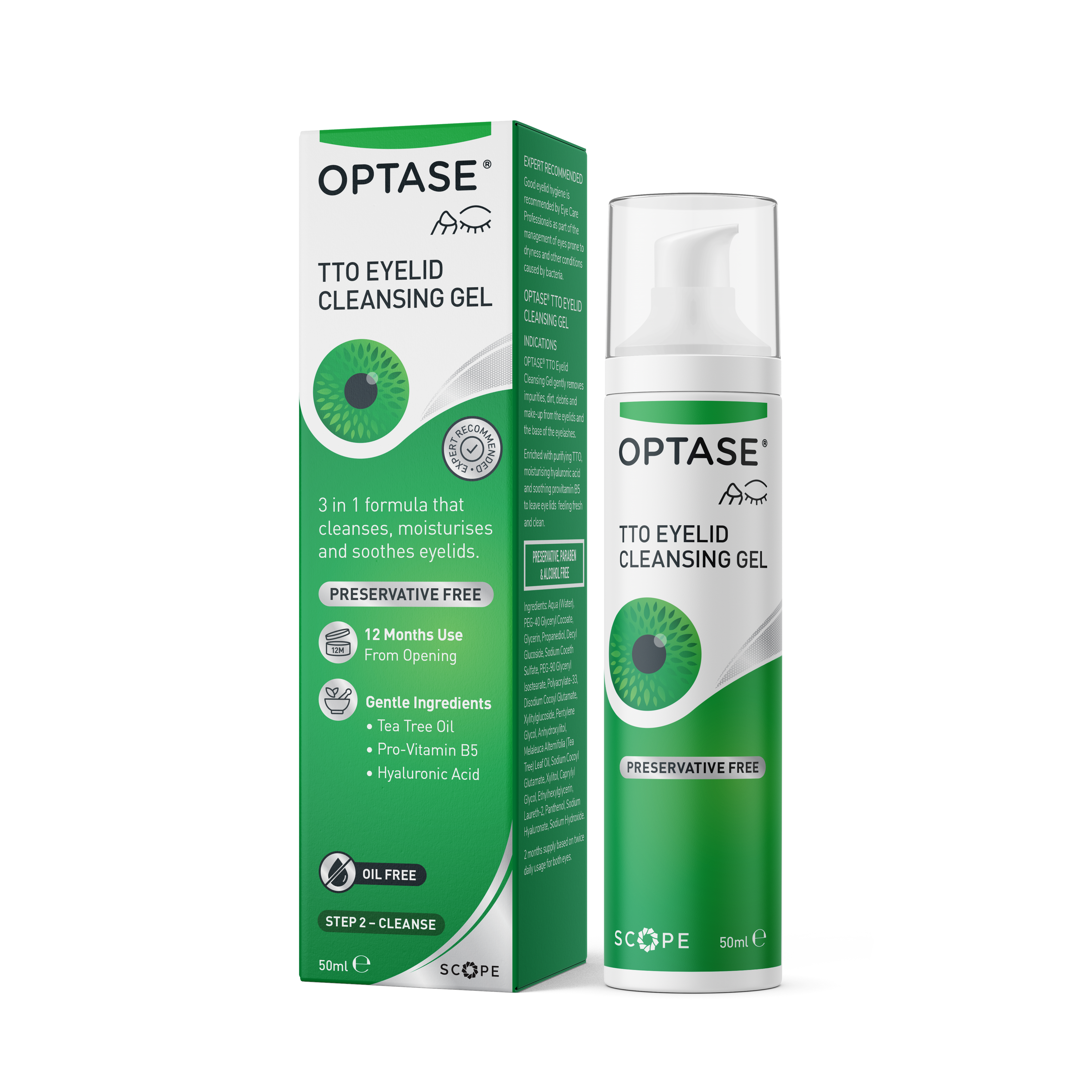 Optase Tea Tree Oil Eyelid Cleansing Gel
