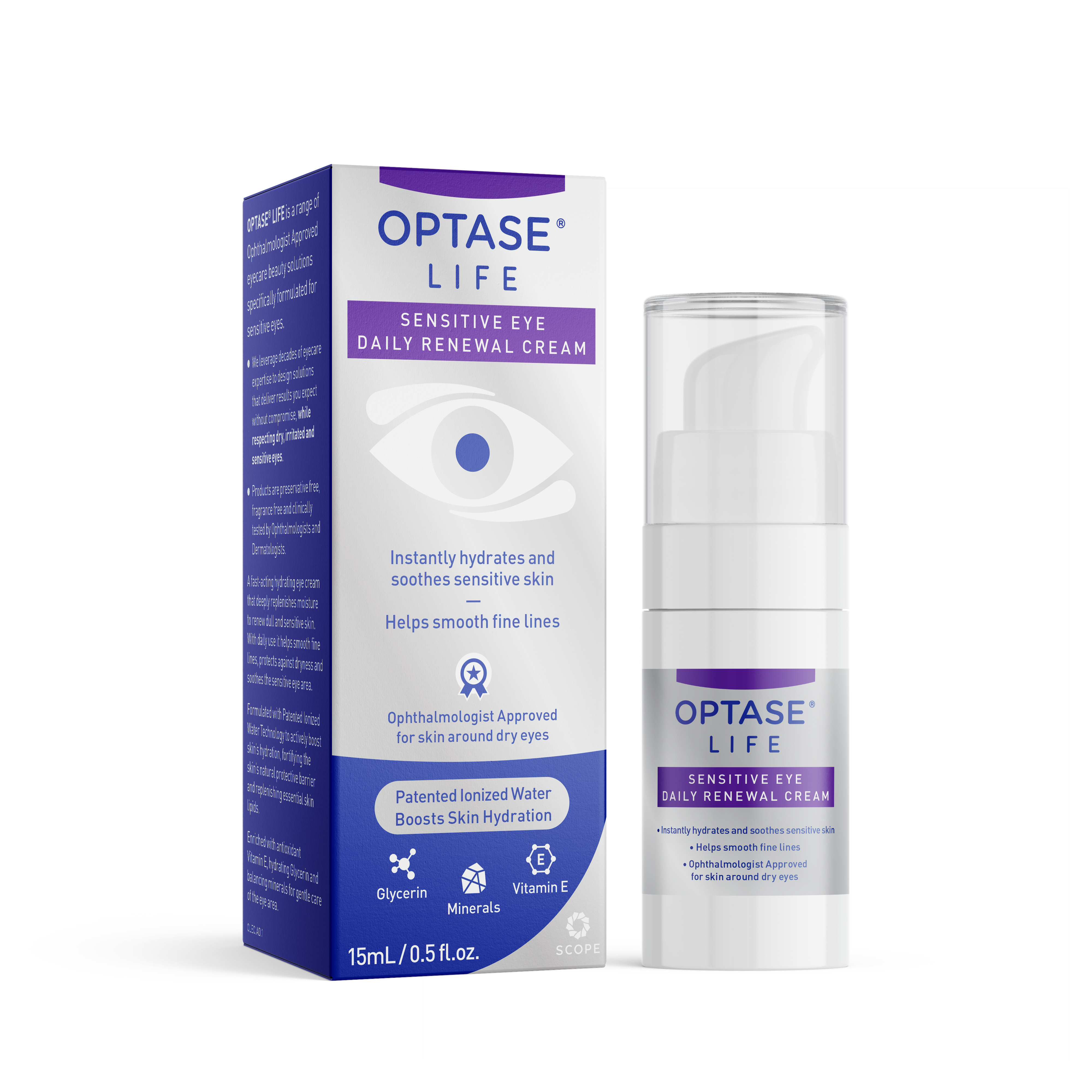 Optase Life Sensitive Eye Daily Renewal Cream
