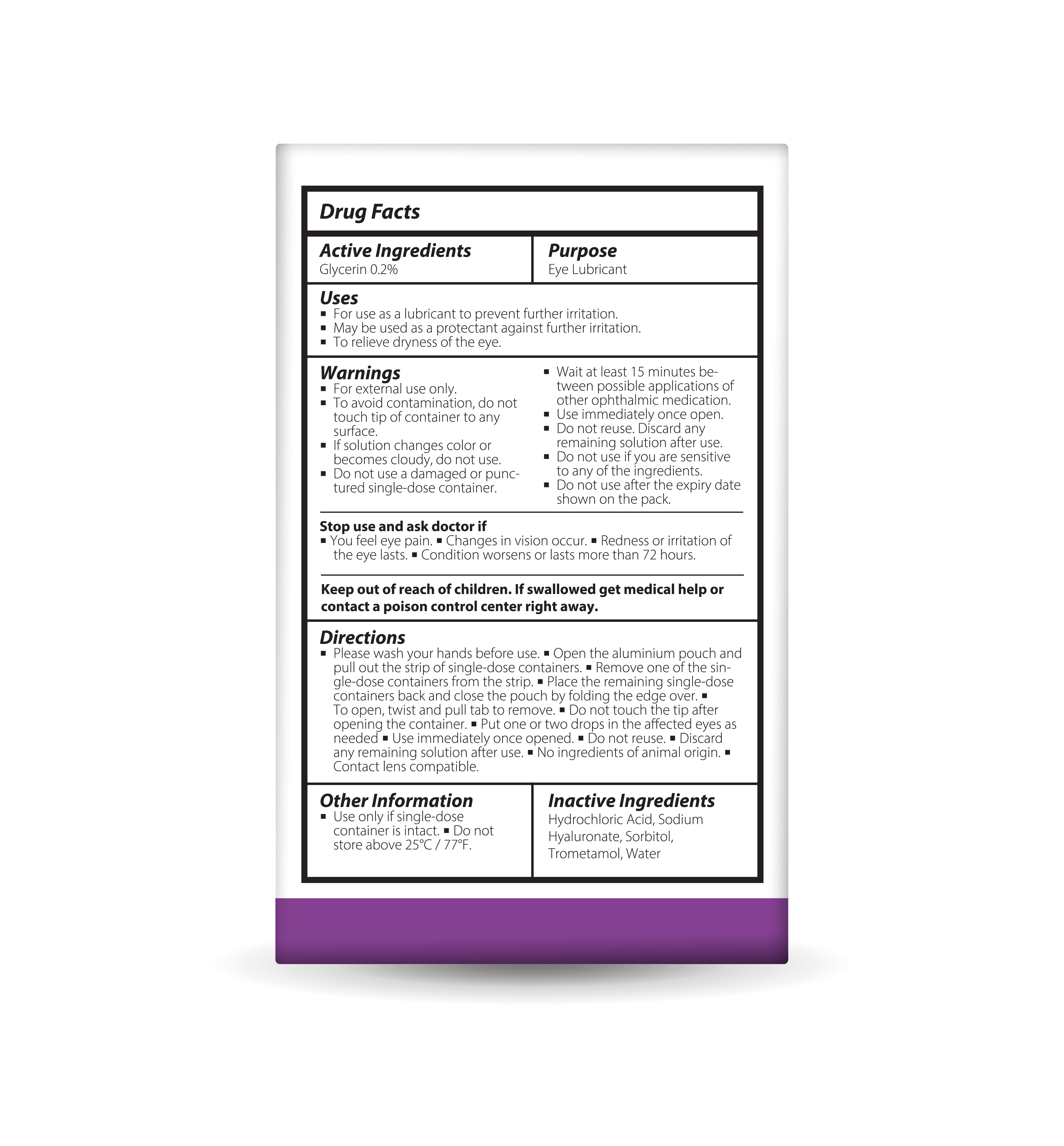 OPTASE<sup>®</sup> Single Dose Dry Eye Relief Intense Drops