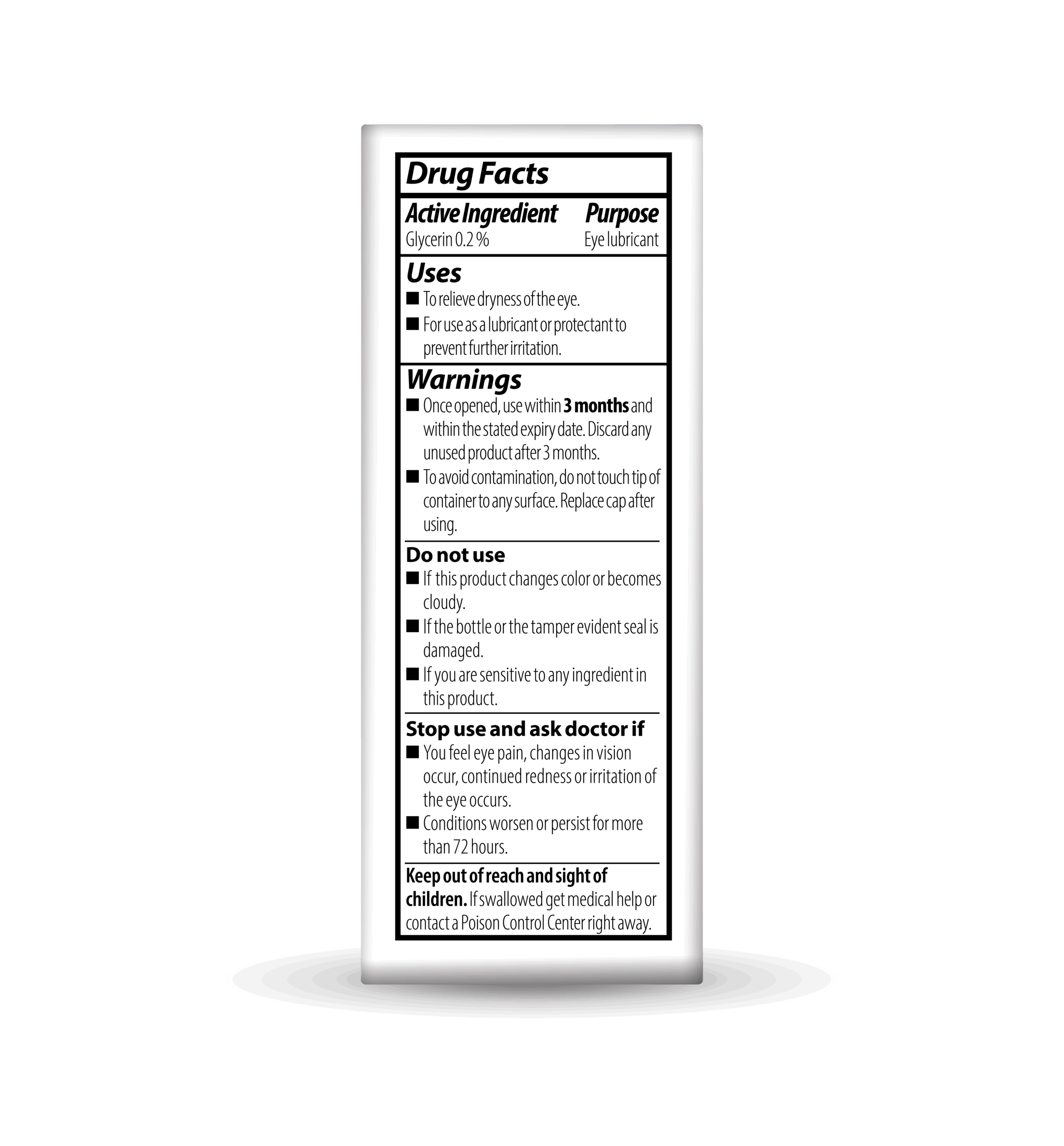 OPTASE<sup>®</sup> Dry Eye Relief Intense Drops