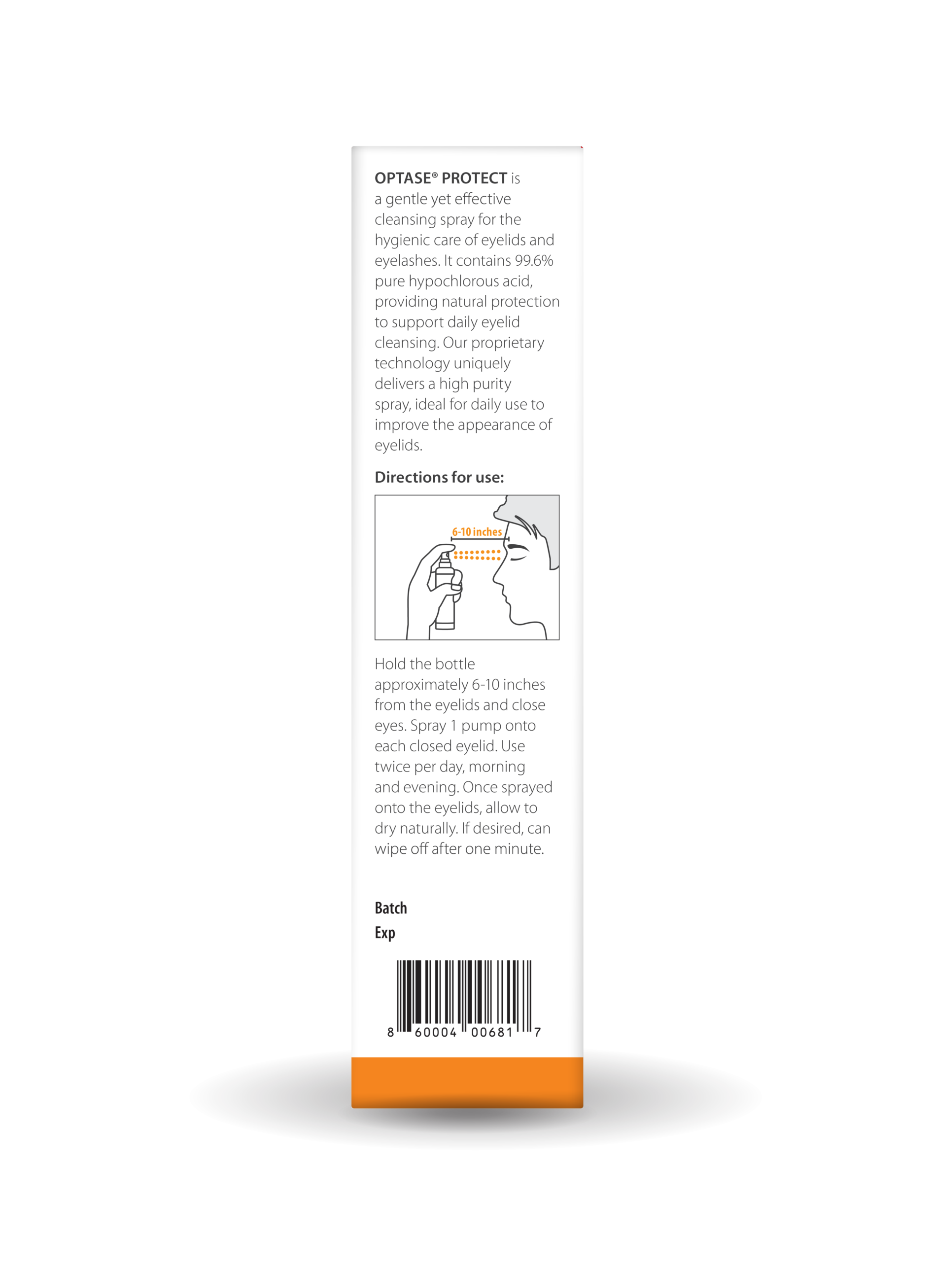 OPTASE<sup>®</sup> PROTECT Eyelid Cleansing Spray