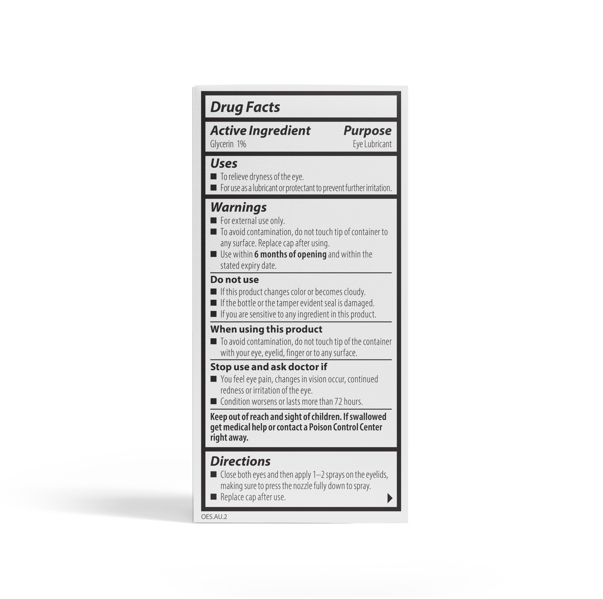 OPTASE<sup>®</sup> Comfort Dry Eye Spray