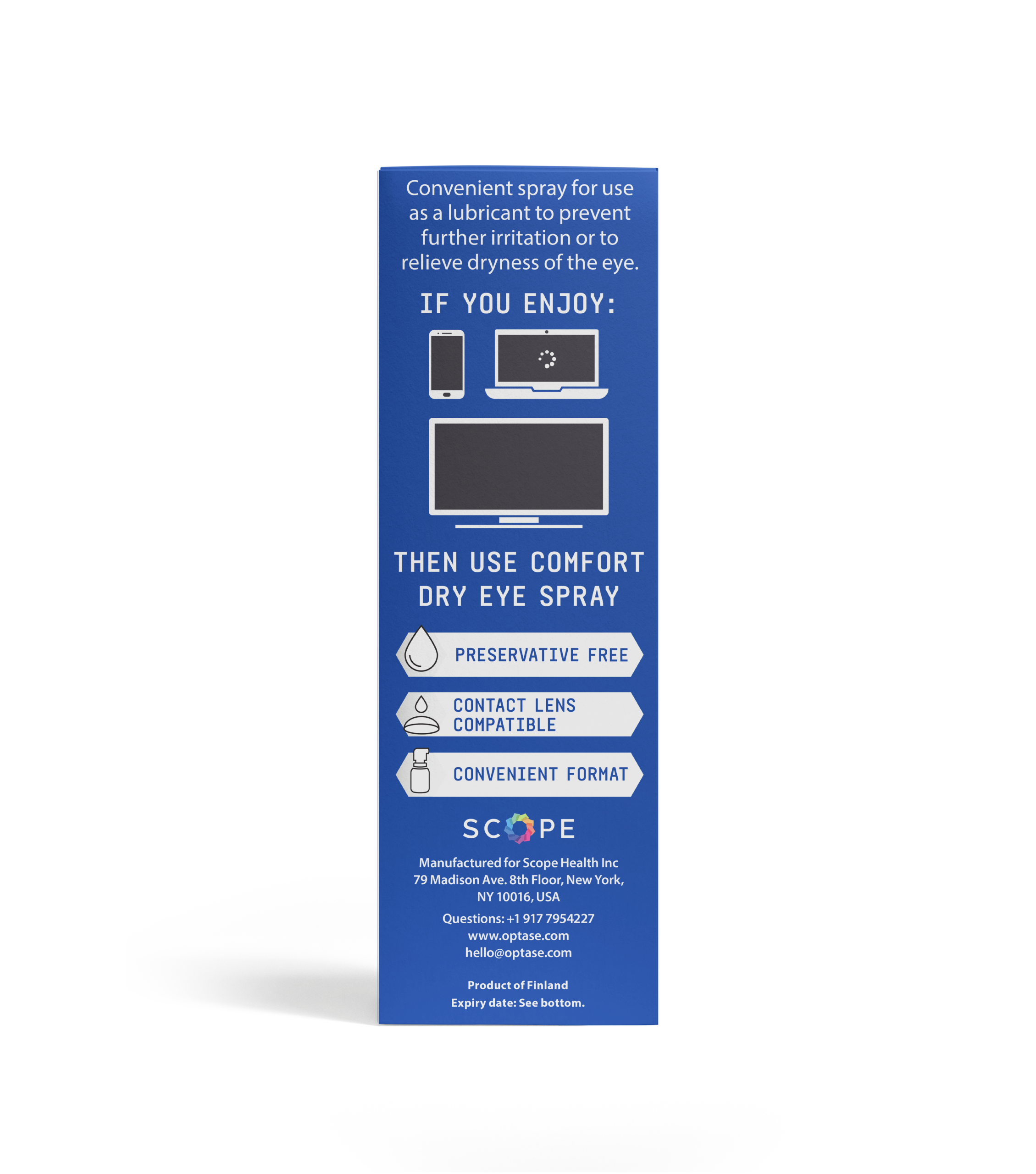 OPTASE<sup>®</sup> Comfort Dry Eye Spray