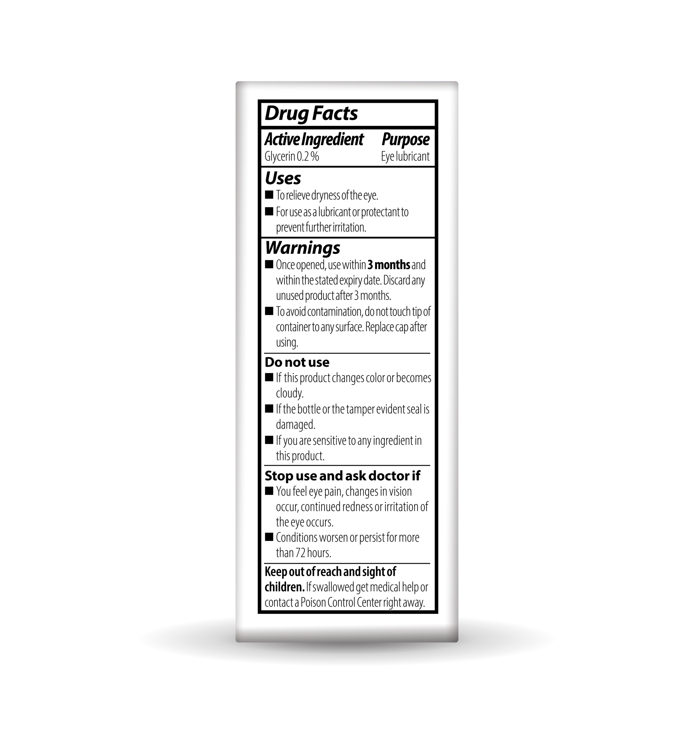 OPTASE<sup>®</sup> Dry Eye Relief Intense Drops