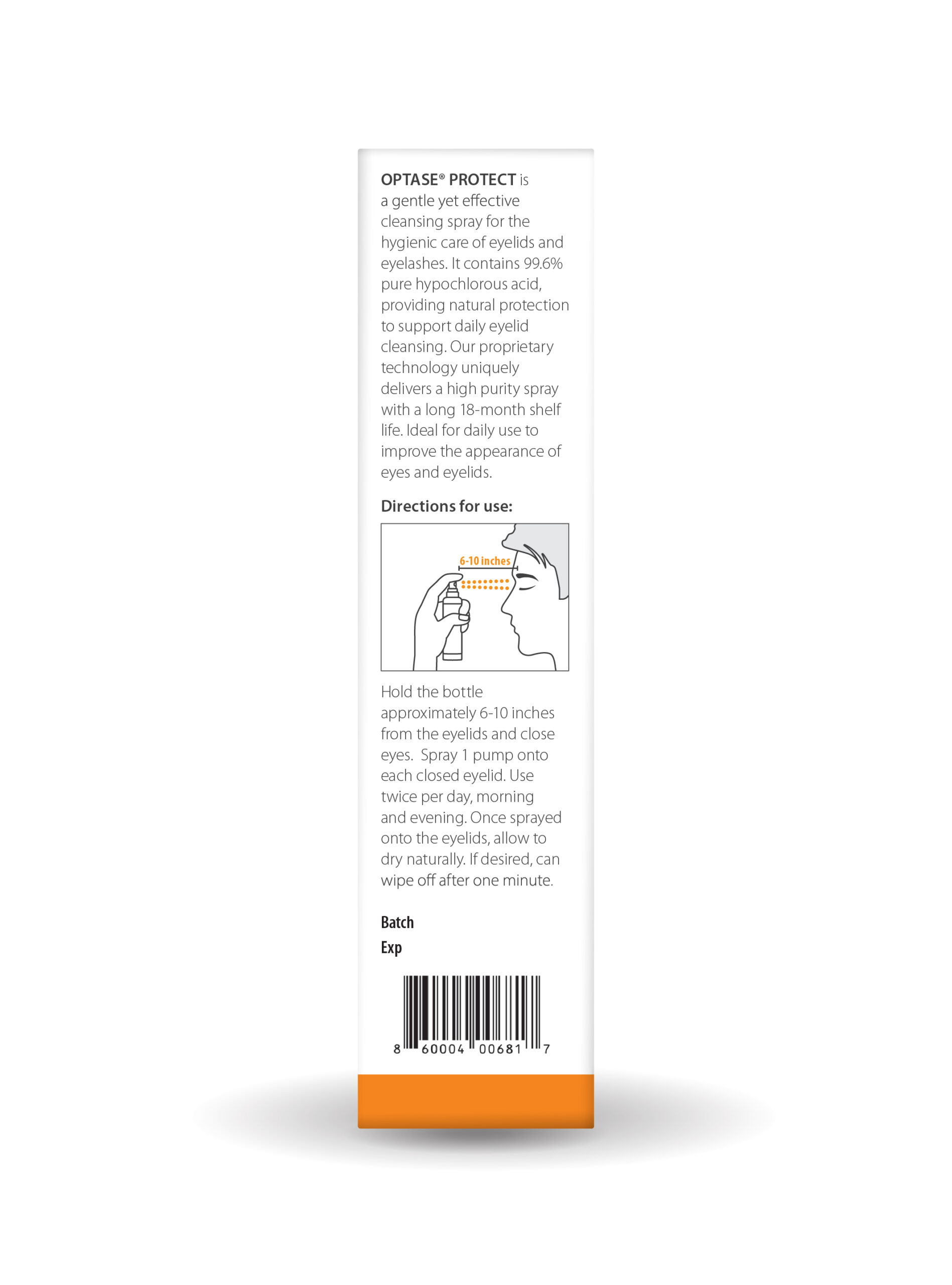 OPTASE<sup>®</sup> PROTECT Eyelid Cleansing Spray
