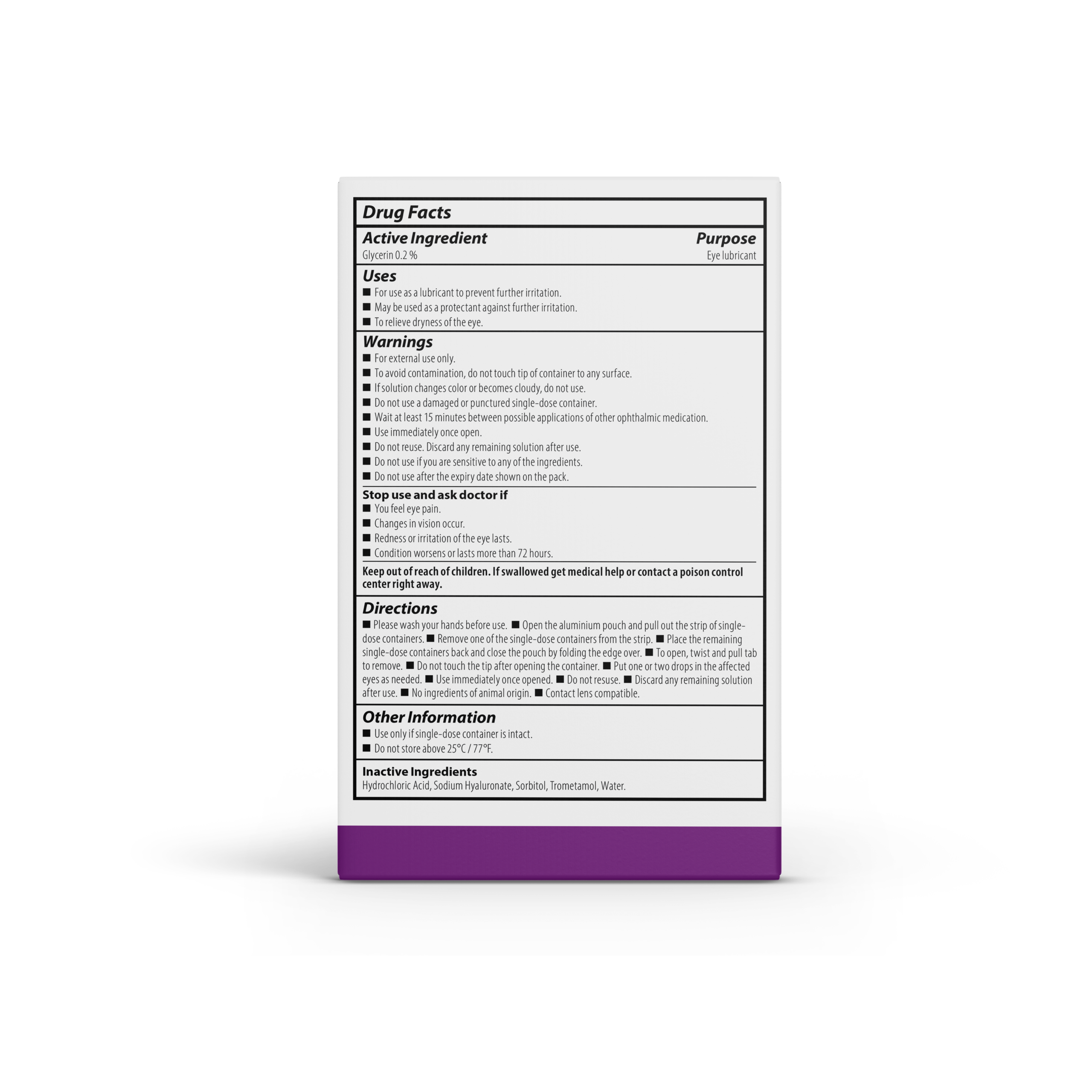 OPTASE<sup>®</sup> Single Dose Dry Eye Relief Intense Drops