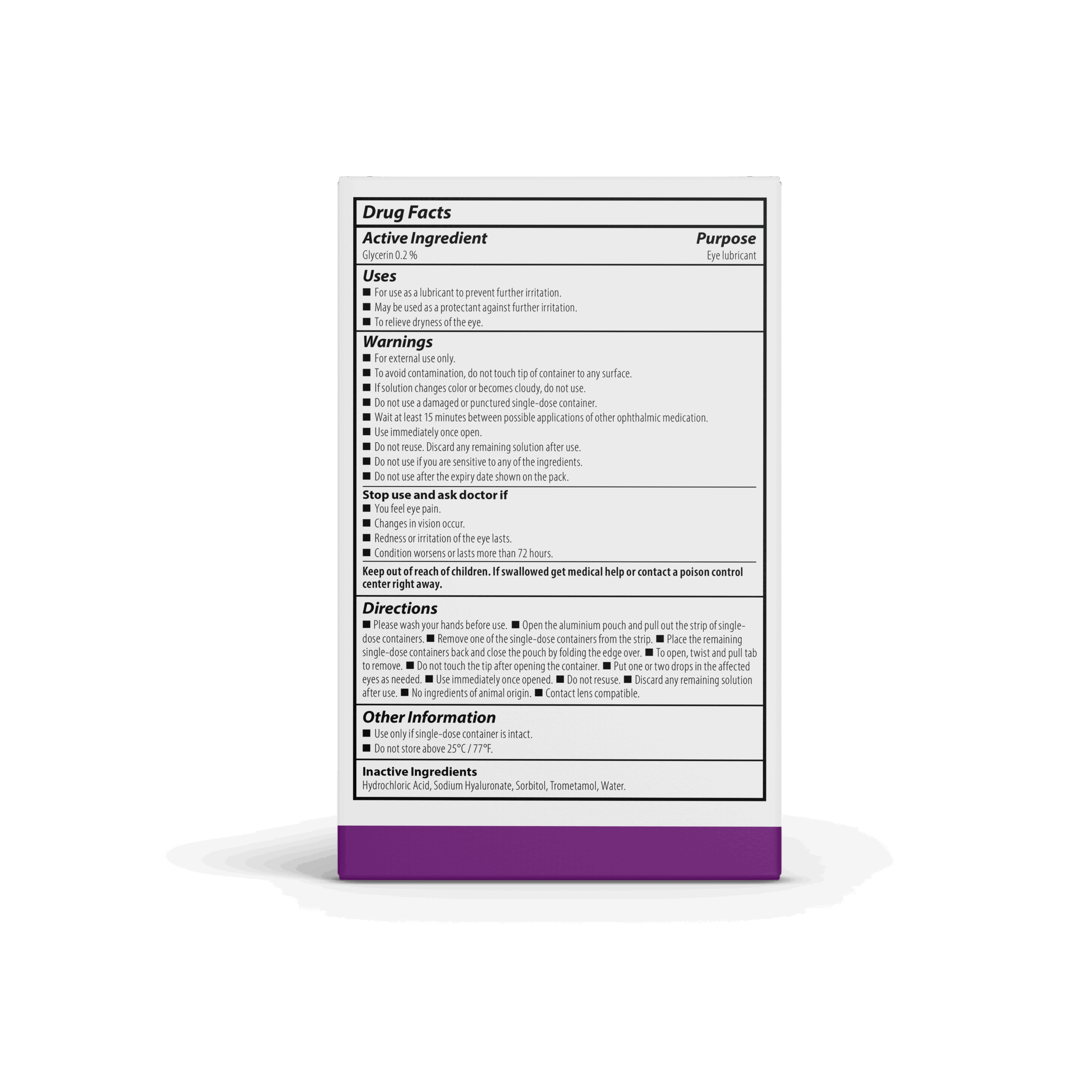 OPTASE<sup>®</sup> Single Dose Dry Eye Relief Intense Drops