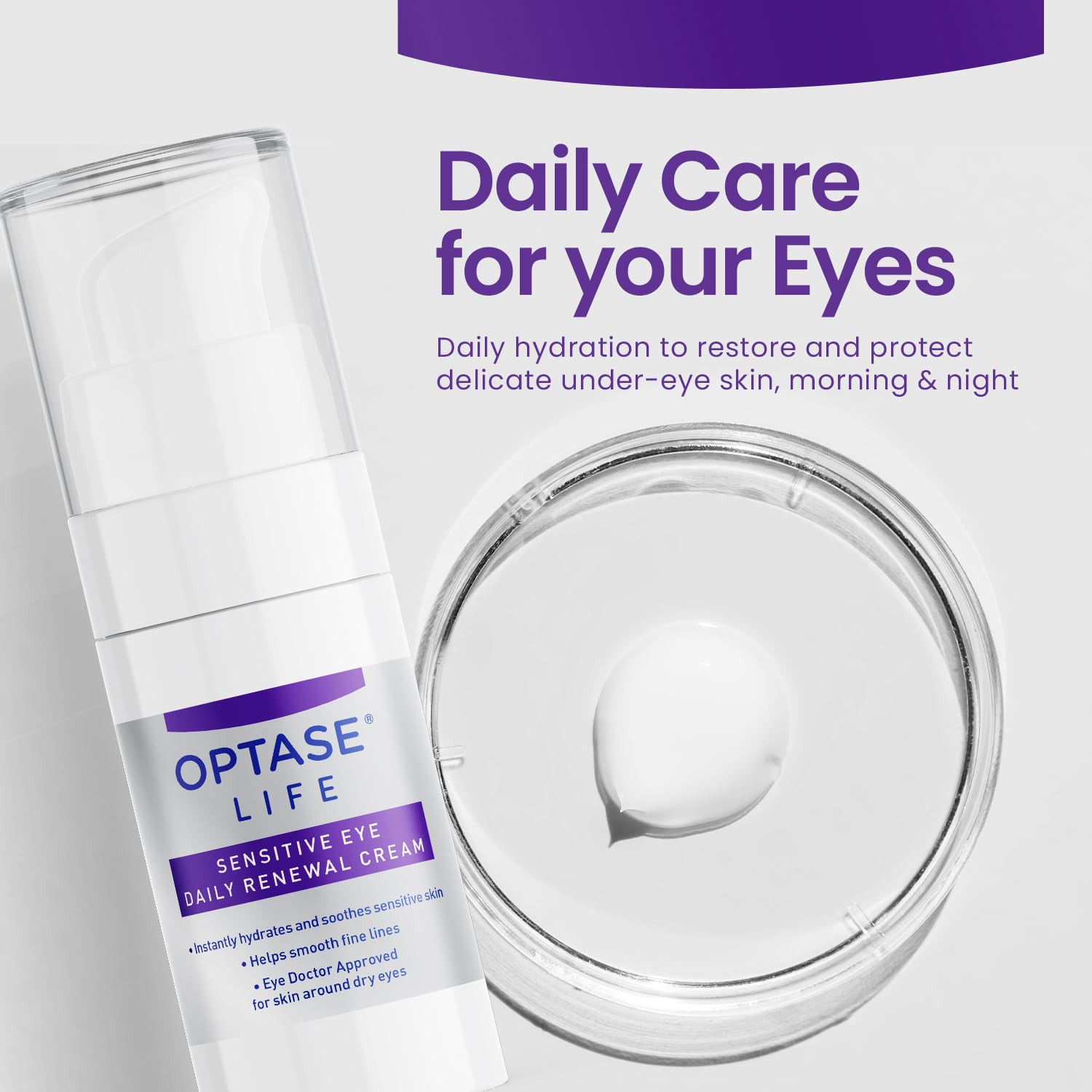 OPTASE LIFE Sensitive Eye Daily Renewal Cream