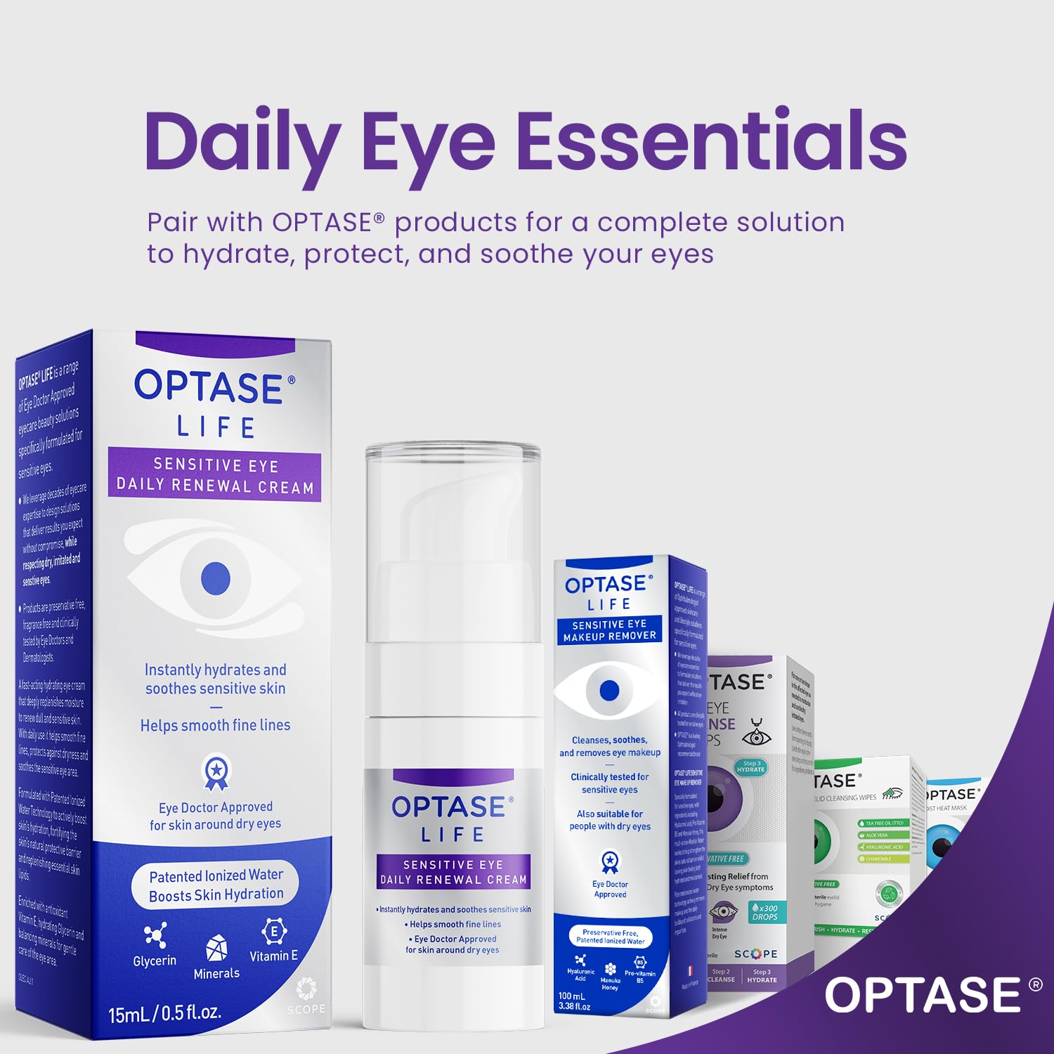 OPTASE LIFE Sensitive Eye Daily Renewal Cream