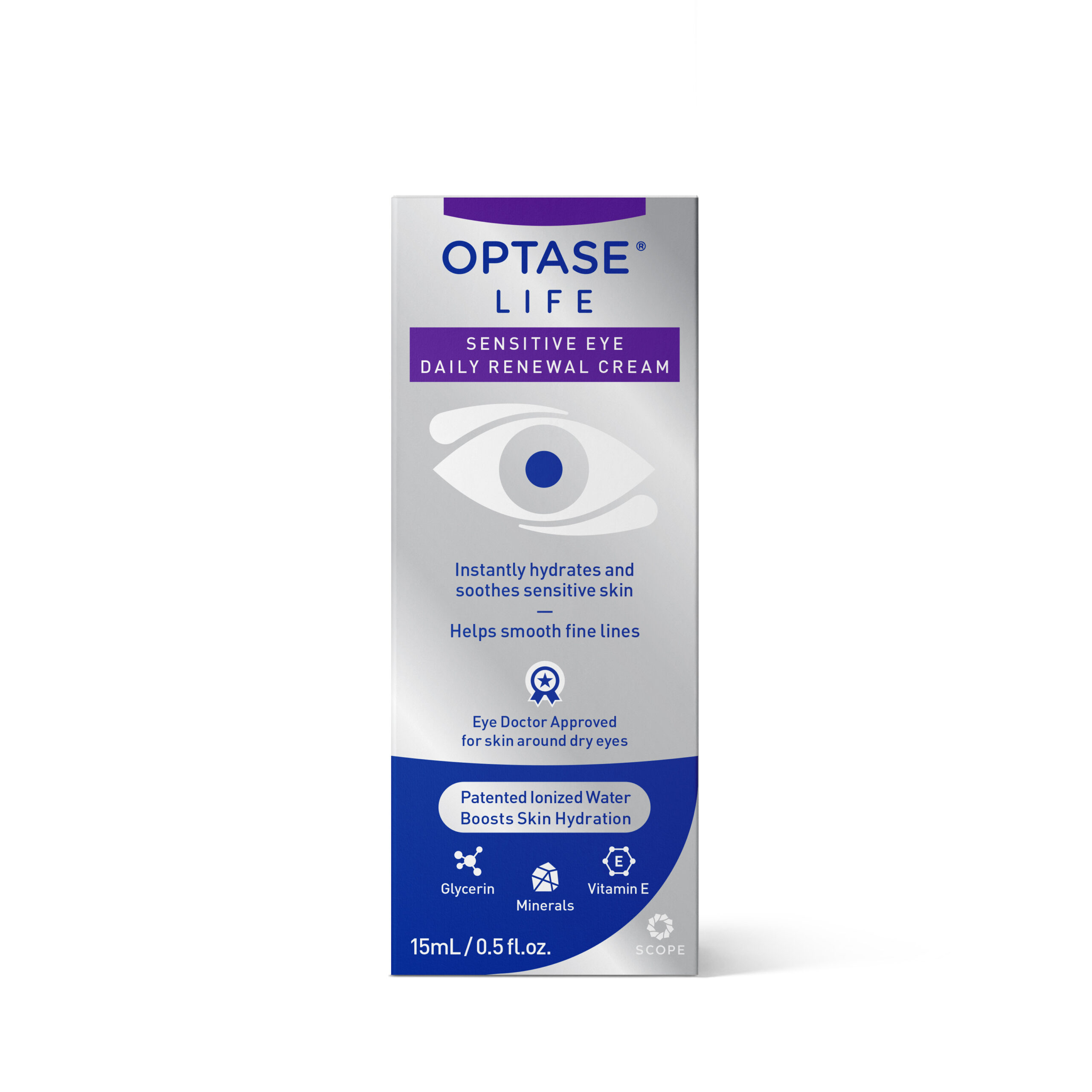 OPTASE LIFE Sensitive Eye Daily Renewal Cream