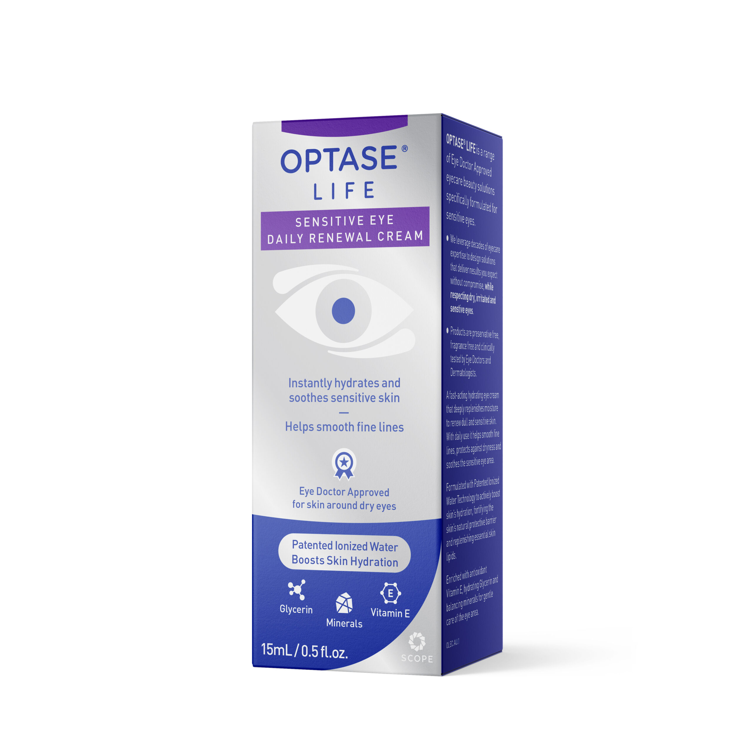OPTASE LIFE Sensitive Eye Daily Renewal Cream