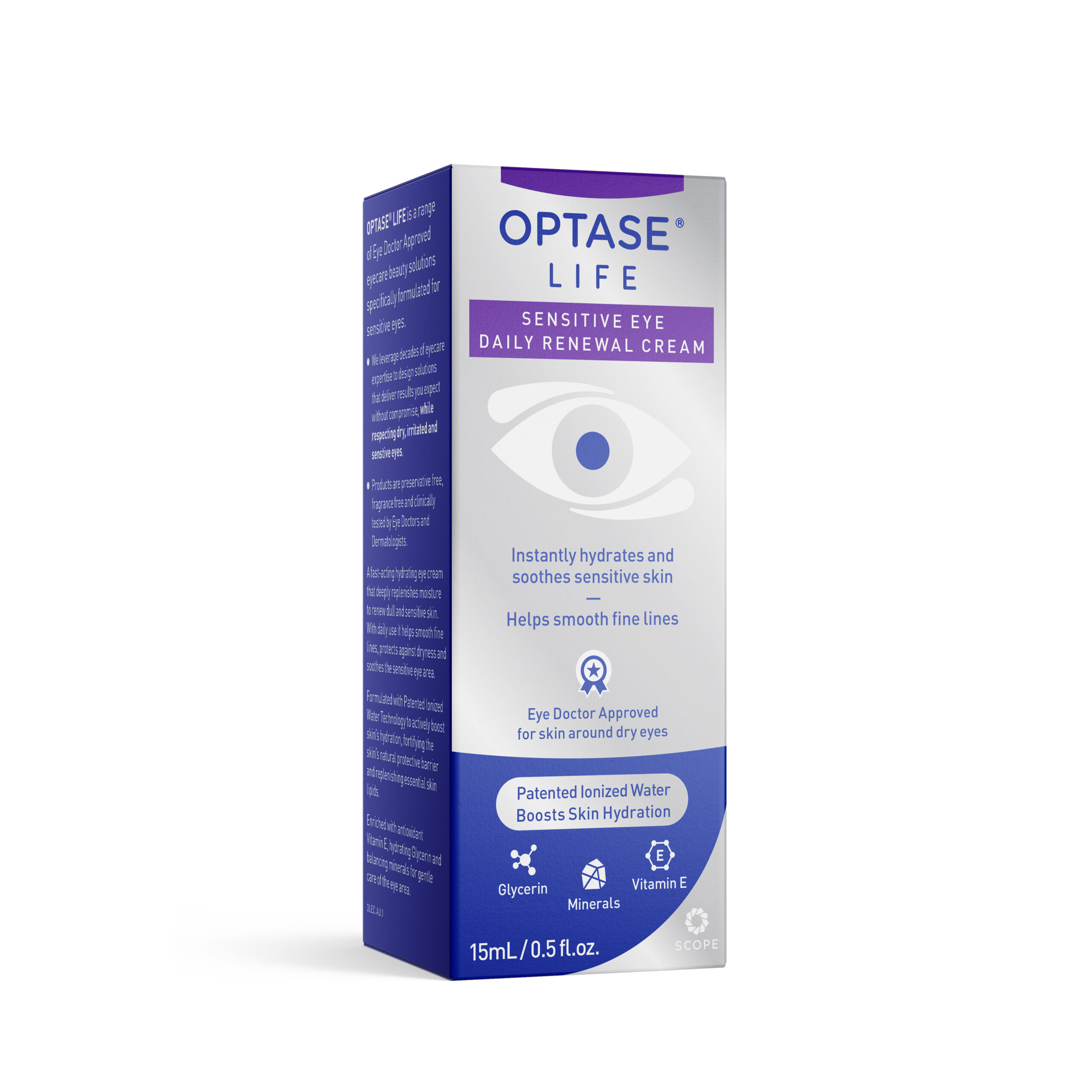 OPTASE LIFE Sensitive Eye Daily Renewal Cream
