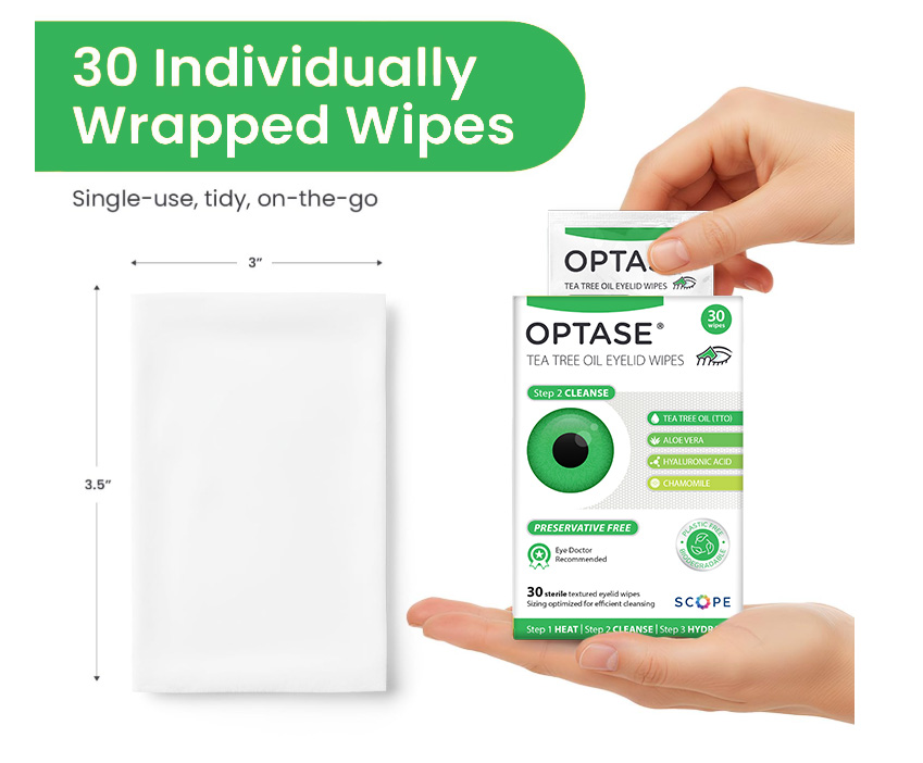 OPTASE<sup>®</sup> Tea Tree Oil Wipes 30 Count