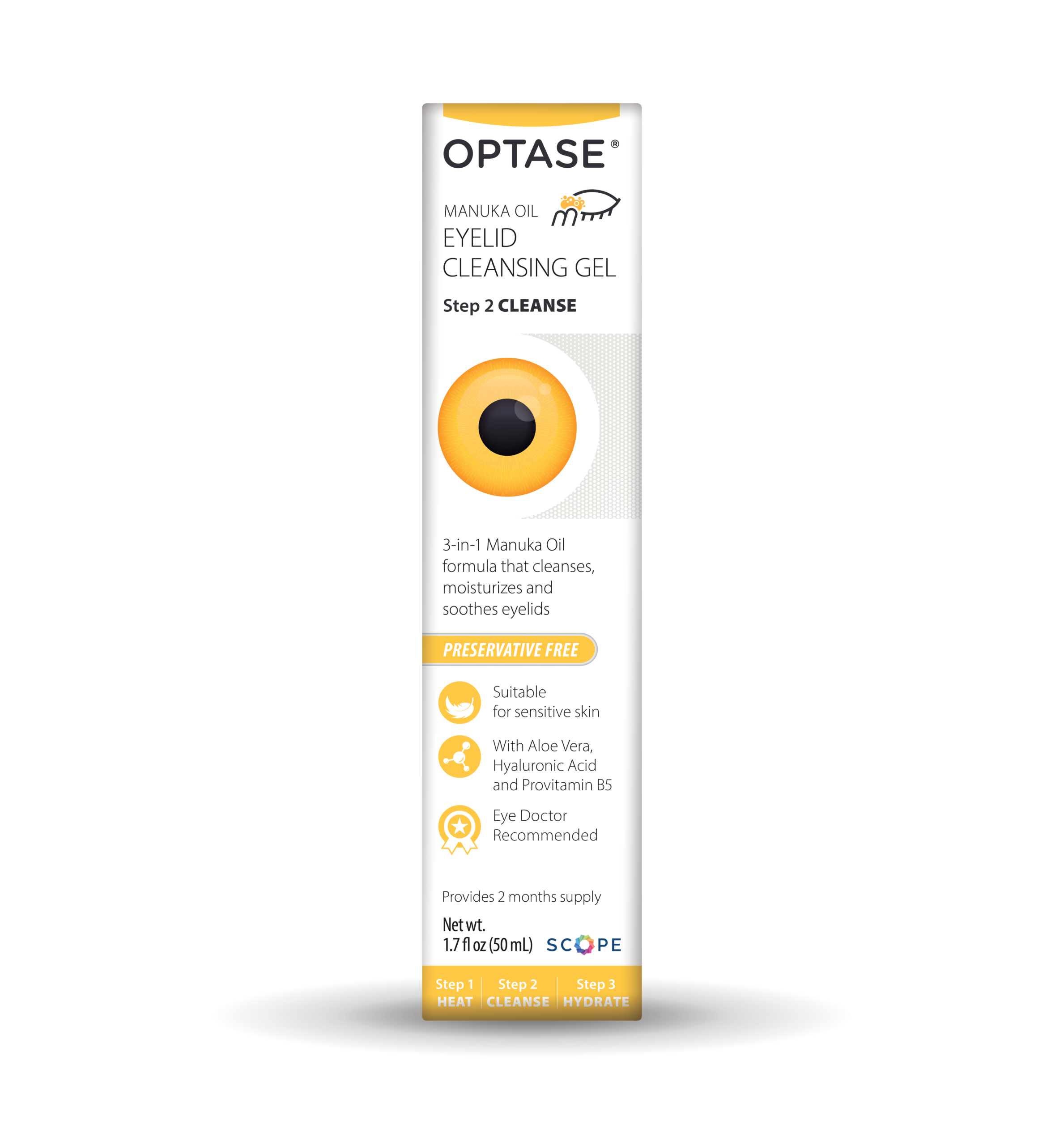 OPTASE<sup>®</sup> MANUKA OIL Eyelid Cleansing Gel